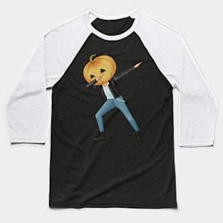 dabbing jack o lantern halloween Baseball T-Shirt